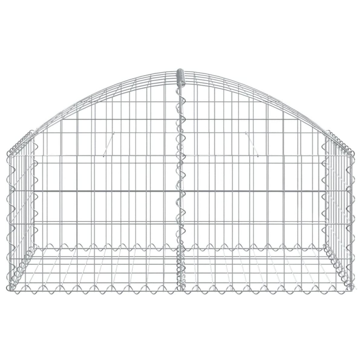 vidaXL Συρματοκιβώτιο Τοξωτό 100x50x40/60 εκ. από Γαλβανισμένο Χάλυβα
