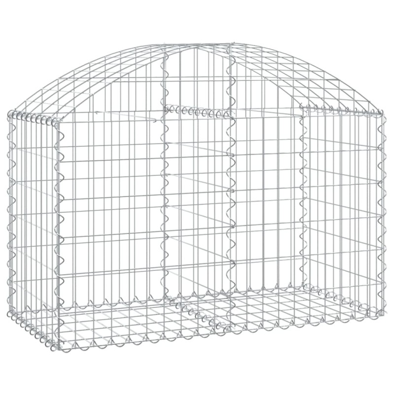 vidaXL Συρματοκιβώτιο Τοξωτό 100x50x60/80εκ. από Γαλβανισμένο Χάλυβα