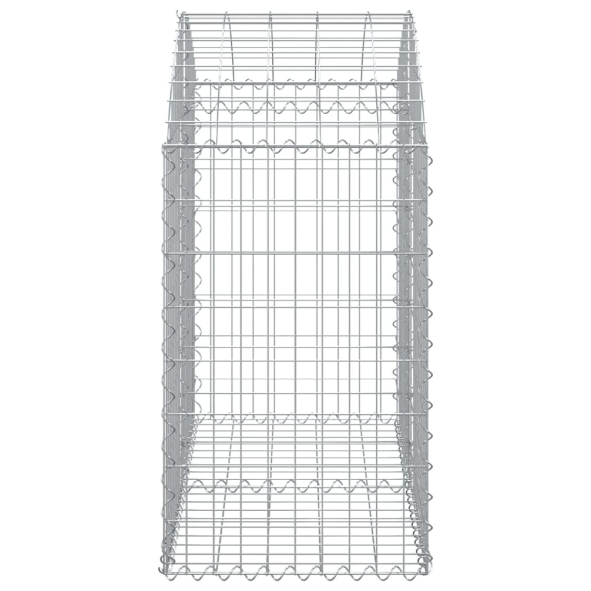vidaXL Συρματοκιβώτιο Τοξωτό 100x50x80/100εκ. από Γαλβανισμένο Χάλυβα
