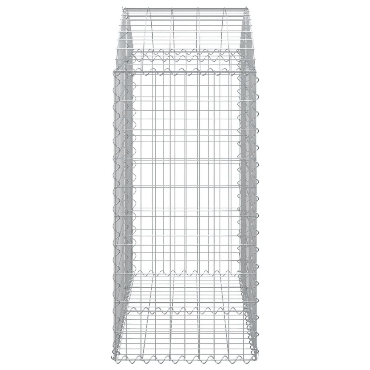 vidaXL Συρματοκιβώτιο Τοξωτό 100x50x100/120εκ. από Γαλβανισμένο Χάλυβα