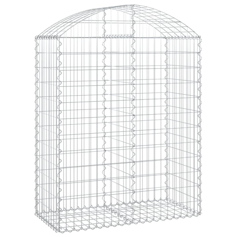 vidaXL Συρματοκιβώτιο Τοξωτό 100x50x120/140εκ. από Γαλβανισμένο Χάλυβα