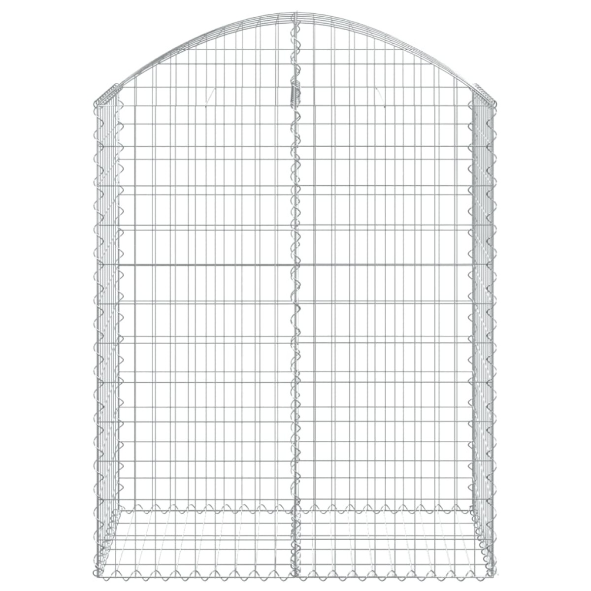 vidaXL Συρματοκιβώτιο Τοξωτό 100x50x120/140εκ. από Γαλβανισμένο Χάλυβα