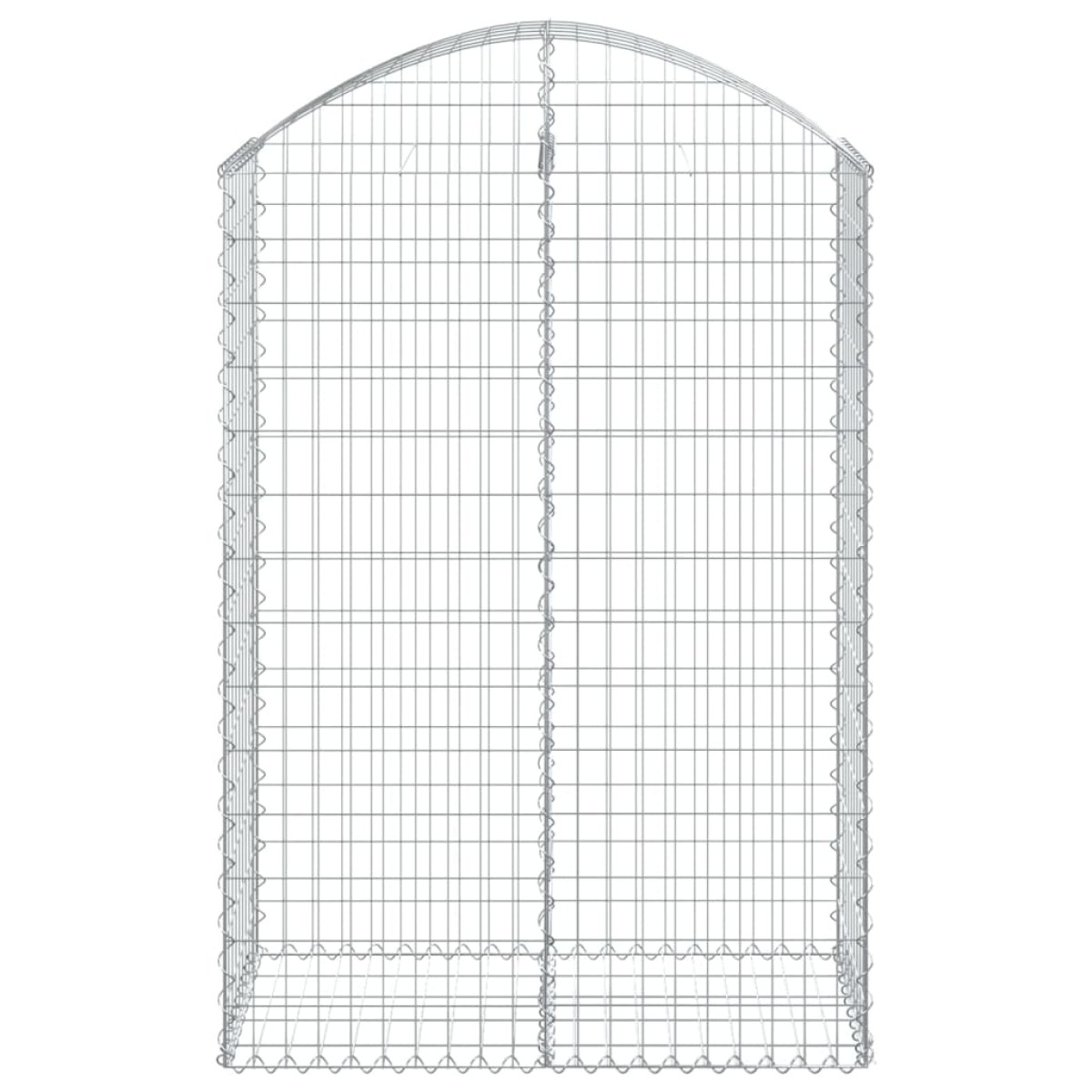 vidaXL Συρματοκιβώτιο Τοξωτό 100x50x140/160εκ. από Γαλβανισμένο Χάλυβα