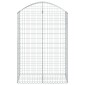 vidaXL Συρματοκιβώτιο Τοξωτό 100x50x140/160εκ. από Γαλβανισμένο Χάλυβα