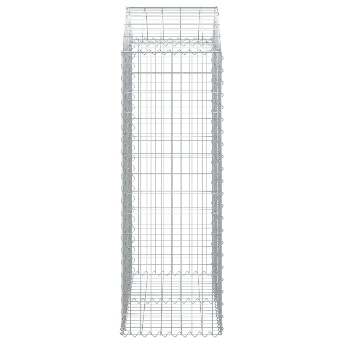 vidaXL Συρματοκιβώτιο Τοξωτό 100x50x140/160εκ. από Γαλβανισμένο Χάλυβα
