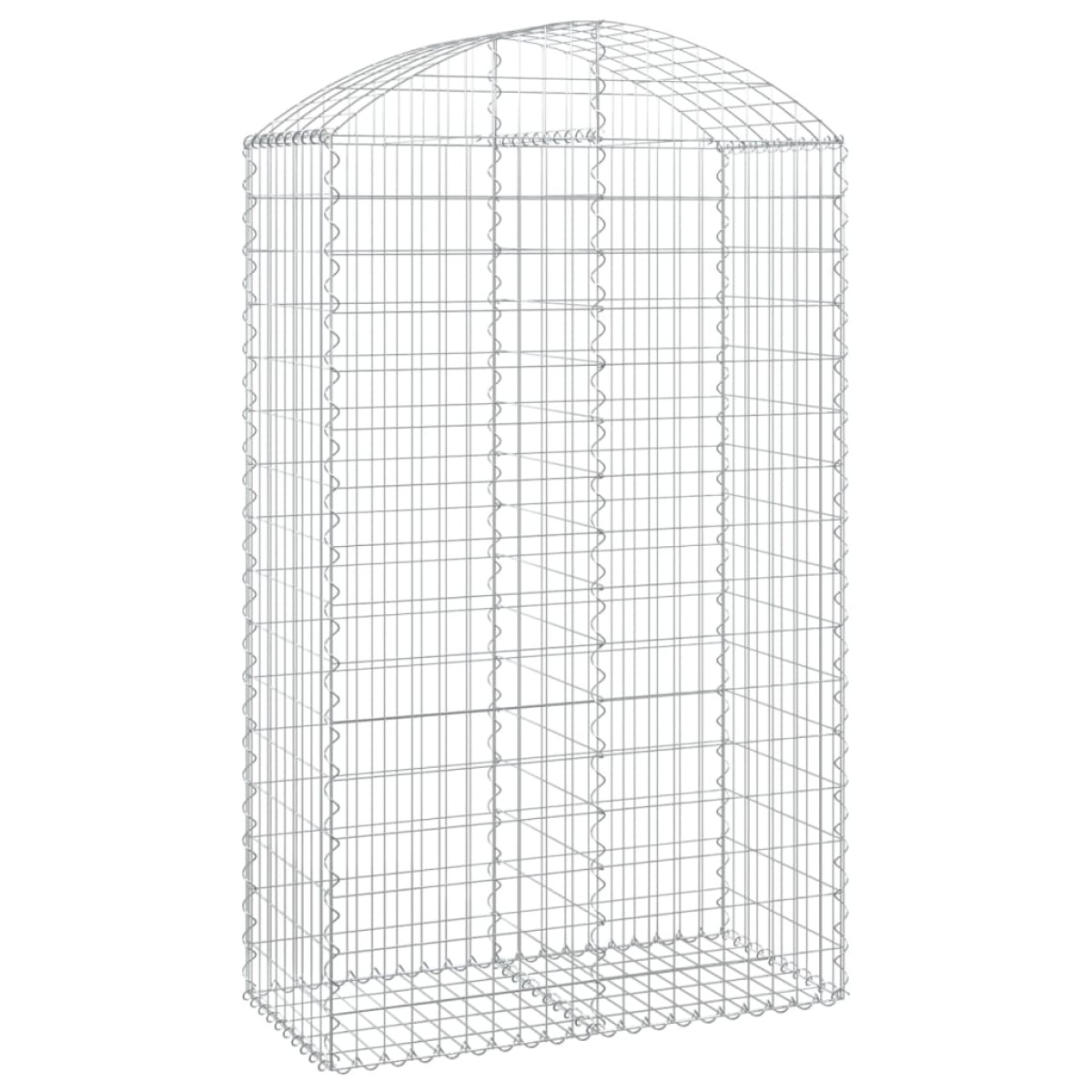 vidaXL Συρματοκιβώτιο Τοξωτό 100x50x160/180εκ. από Γαλβανισμένο Χάλυβα