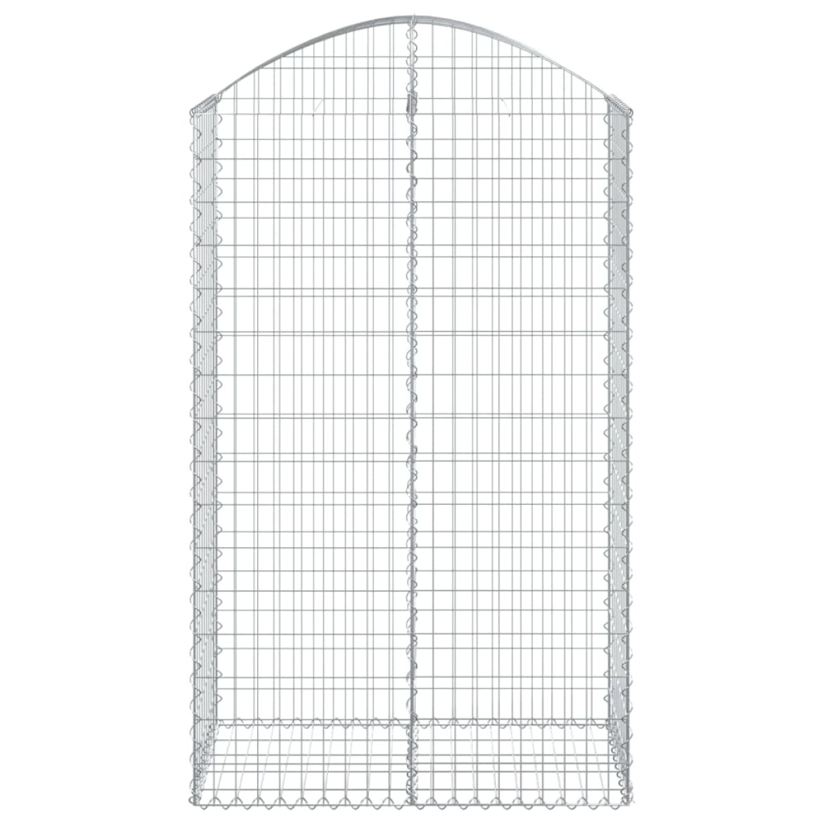 vidaXL Συρματοκιβώτιο Τοξωτό 100x50x160/180εκ. από Γαλβανισμένο Χάλυβα