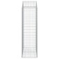 vidaXL Συρματοκιβώτιο Τοξωτό 100x50x160/180εκ. από Γαλβανισμένο Χάλυβα