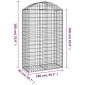 vidaXL Συρματοκιβώτιο Τοξωτό 100x50x160/180εκ. από Γαλβανισμένο Χάλυβα
