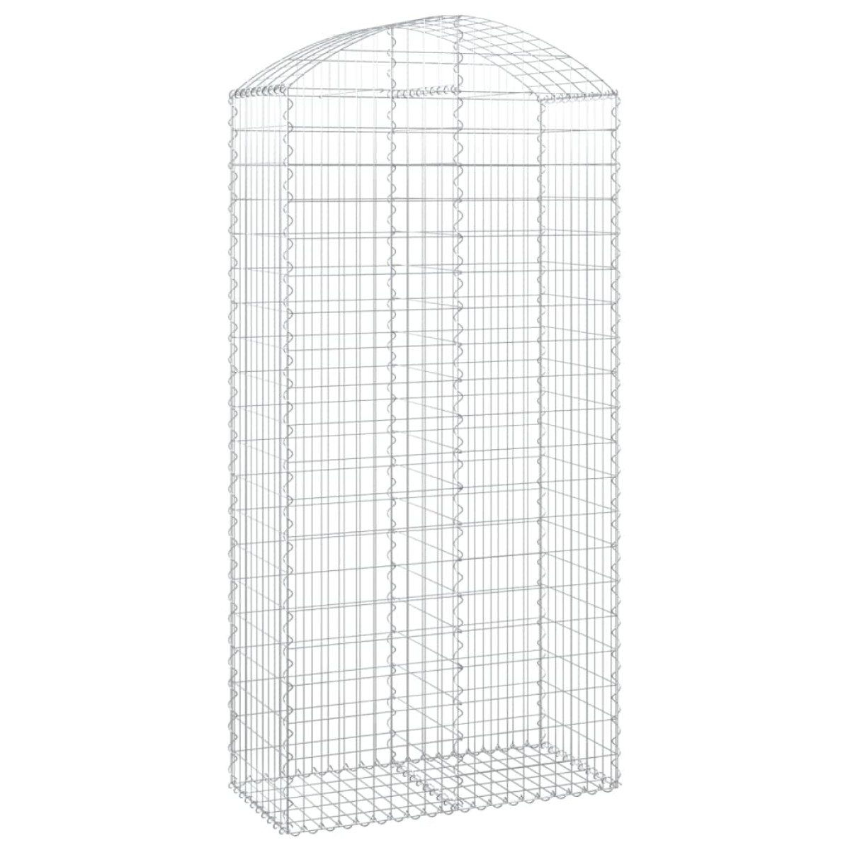 vidaXL Συρματοκιβώτιο Τοξωτό 100x50x200/220εκ. από Γαλβανισμένο Χάλυβα