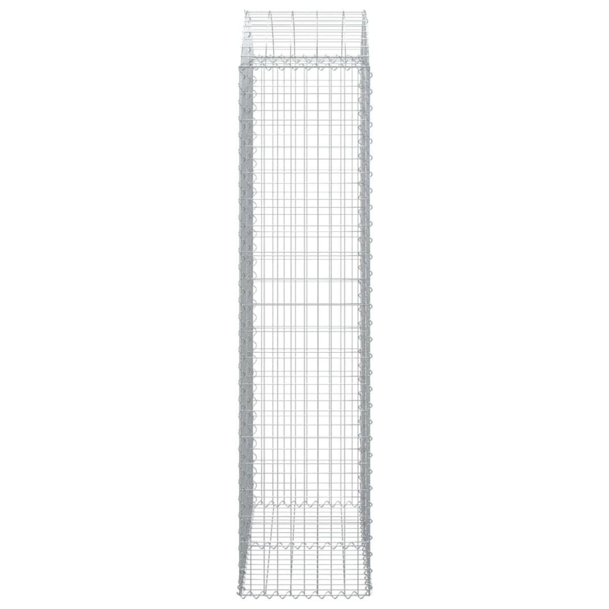 vidaXL Συρματοκιβώτιο Τοξωτό 100x50x200/220εκ. από Γαλβανισμένο Χάλυβα