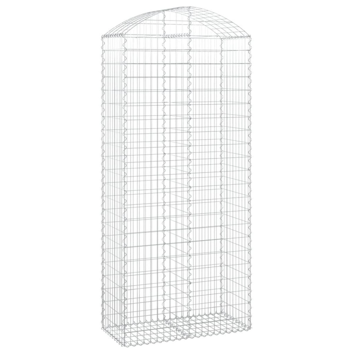 vidaXL Συρματοκιβώτιο Τοξωτό 100x50x220/240εκ. από Γαλβανισμένο Χάλυβα