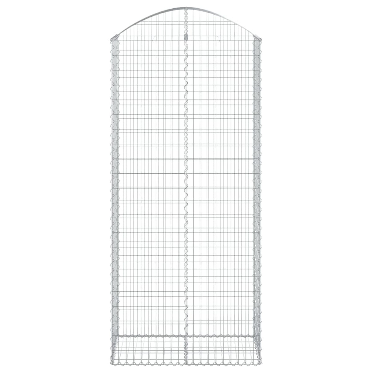 vidaXL Συρματοκιβώτιο Τοξωτό 100x50x220/240εκ. από Γαλβανισμένο Χάλυβα