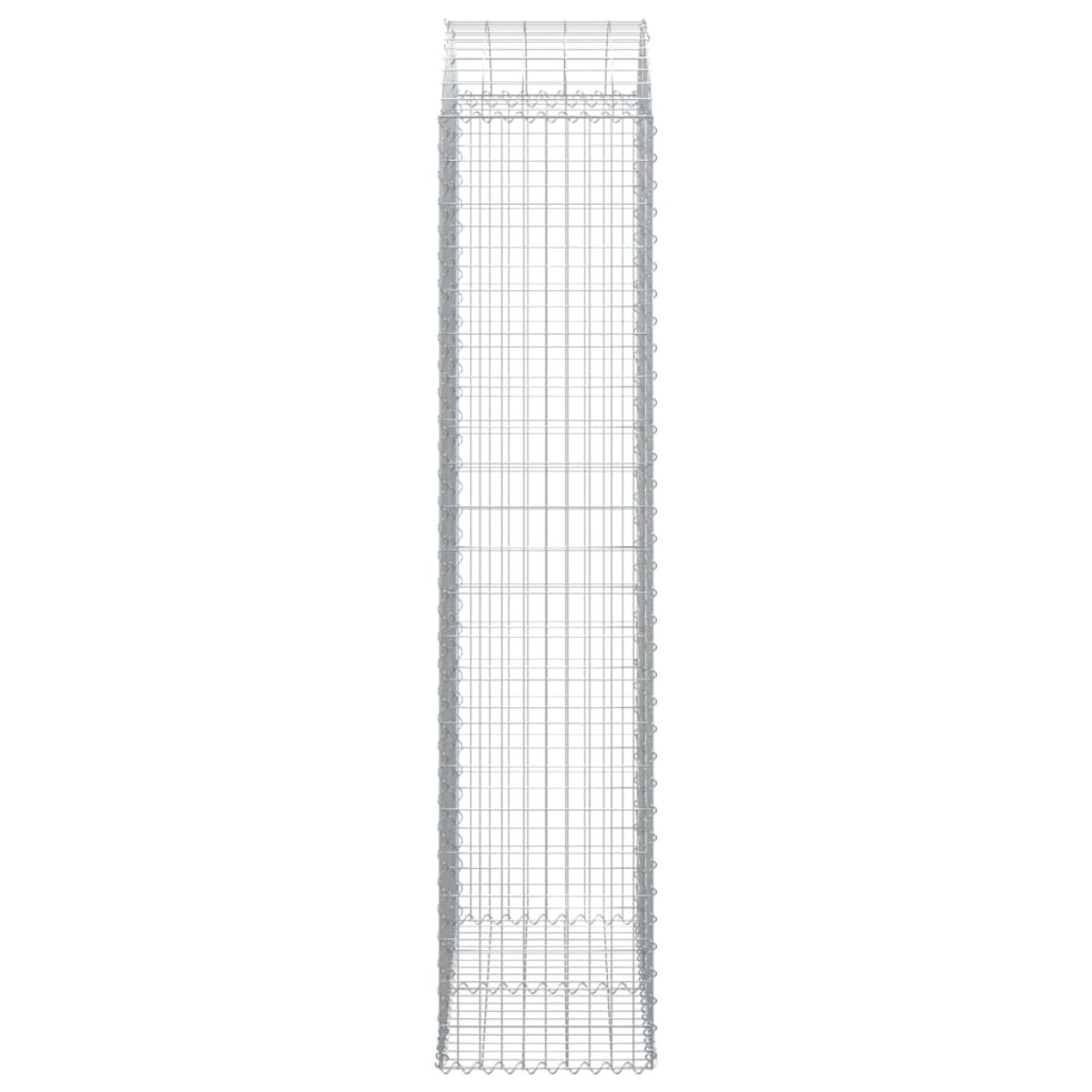 vidaXL Συρματοκιβώτιο Τοξωτό 100x50x220/240εκ. από Γαλβανισμένο Χάλυβα