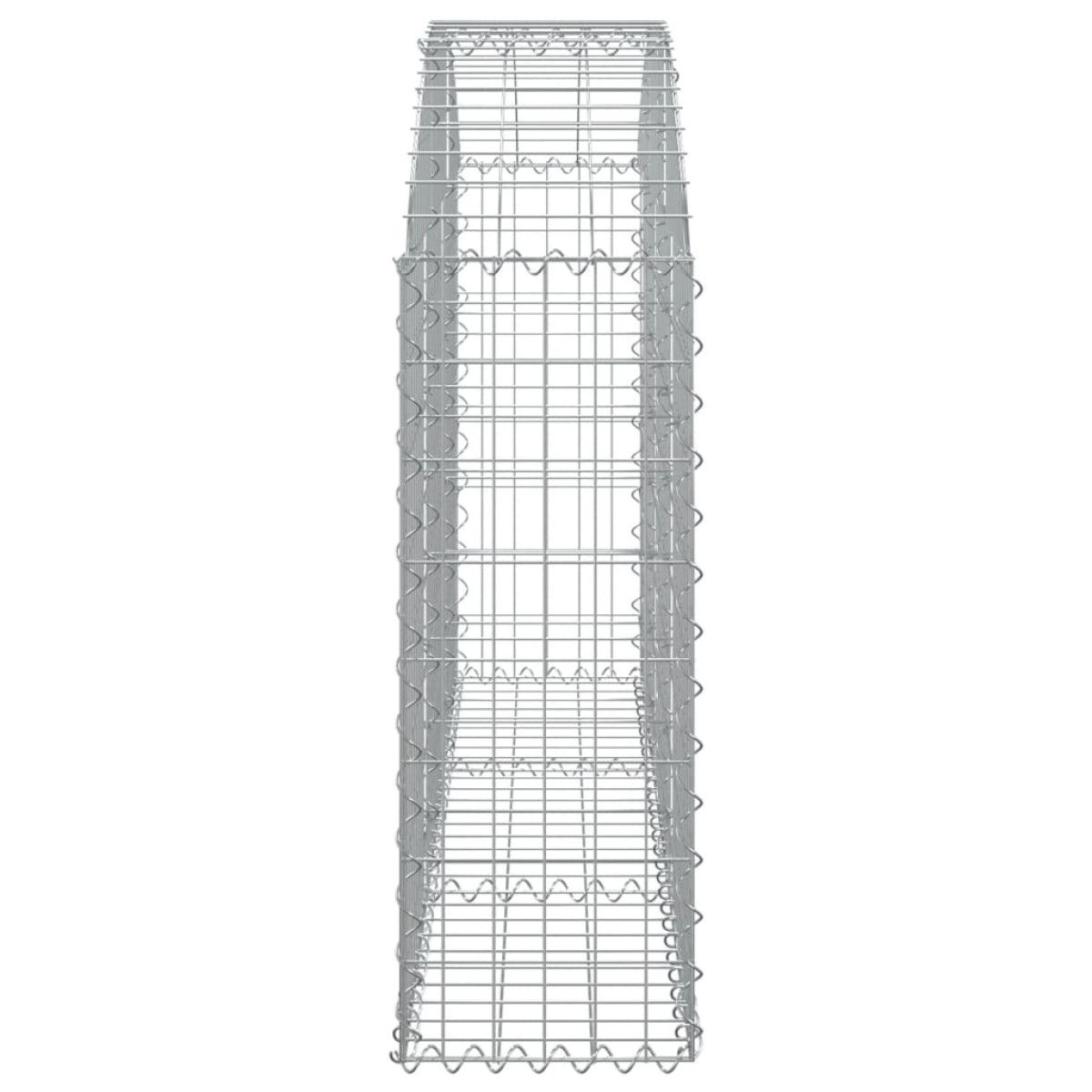 vidaXL Συρματοκιβώτιο Τοξωτό 150x30x80/100εκ. από Γαλβανισμένο Χάλυβα