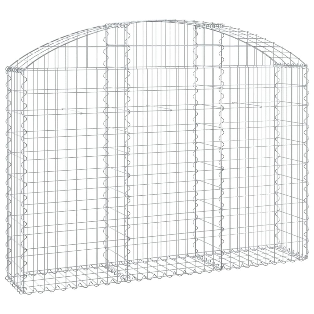 vidaXL Συρματοκιβώτιο Τοξωτό 150x30x100/120εκ. από Γαλβανισμένο Χάλυβα