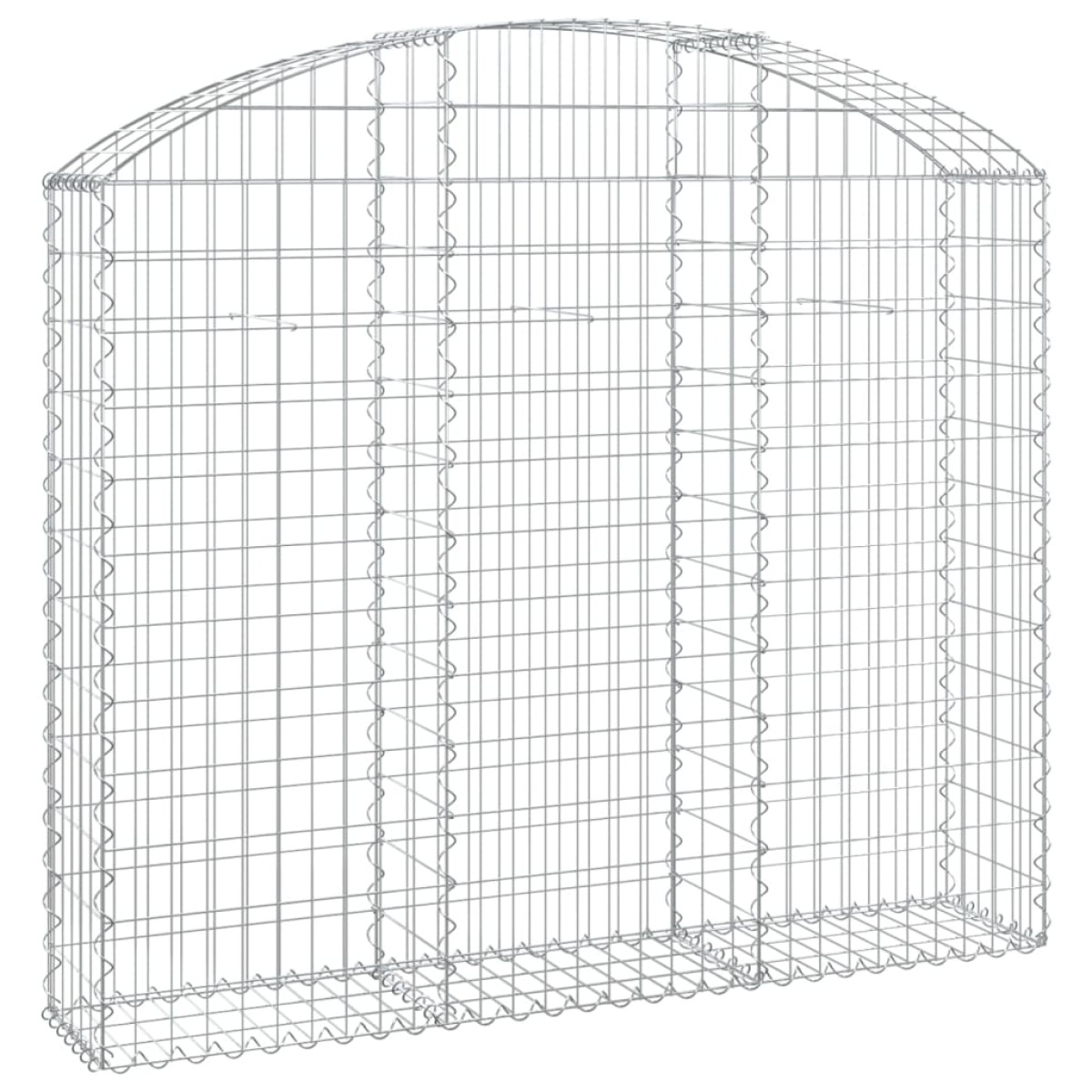 vidaXL Συρματοκιβώτιο Τοξωτό 150x30x120/140εκ. από Γαλβανισμένο Χάλυβα