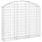 vidaXL Συρματοκιβώτιο Τοξωτό 150x30x120/140εκ. από Γαλβανισμένο Χάλυβα