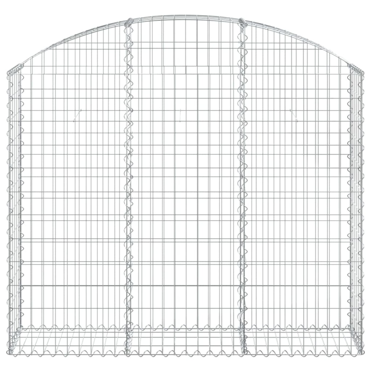 vidaXL Συρματοκιβώτιο Τοξωτό 150x30x120/140εκ. από Γαλβανισμένο Χάλυβα