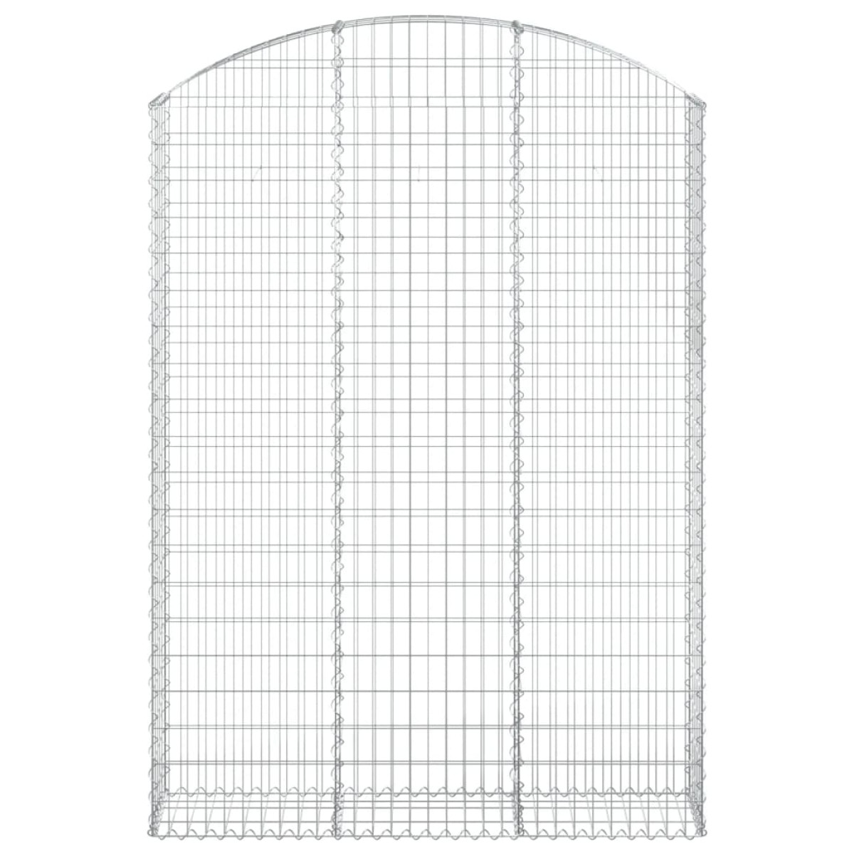 vidaXL Συρματοκιβώτιο Τοξωτό 150x30x200/220εκ. από Γαλβανισμένο Χάλυβα