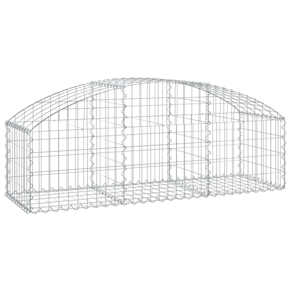vidaXL Συρματοκιβώτιο Τοξωτό 150x50x40/60εκ. από Γαλβανισμένο Χάλυβα