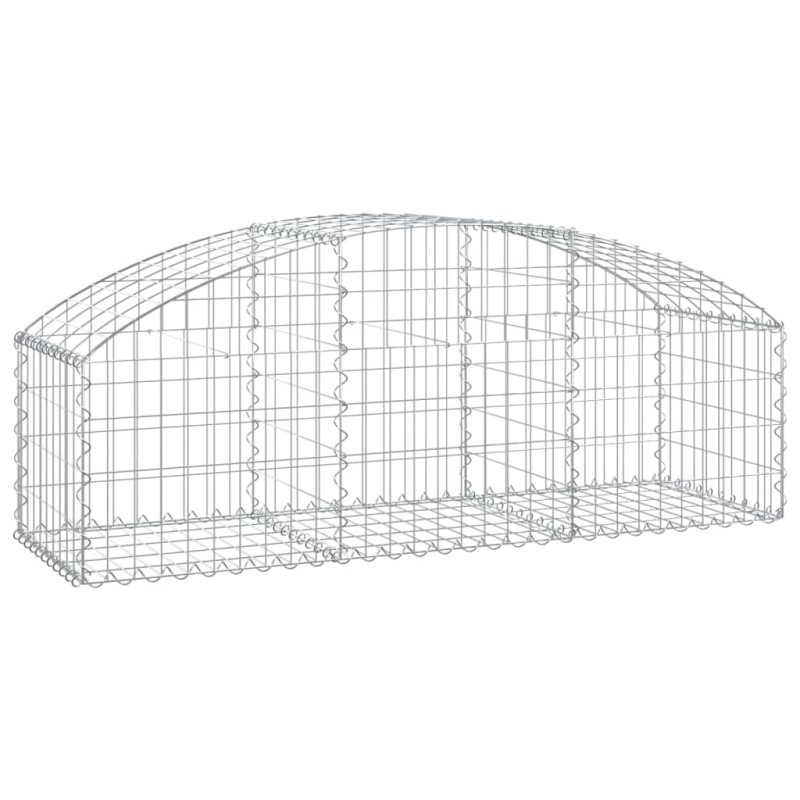 vidaXL Συρματοκιβώτιο Τοξωτό 150x50x40/60εκ. από Γαλβανισμένο Χάλυβα