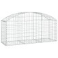 vidaXL Συρματοκιβώτιο Τοξωτό 150x50x60/80εκ. από Γαλβανισμένο Χάλυβα
