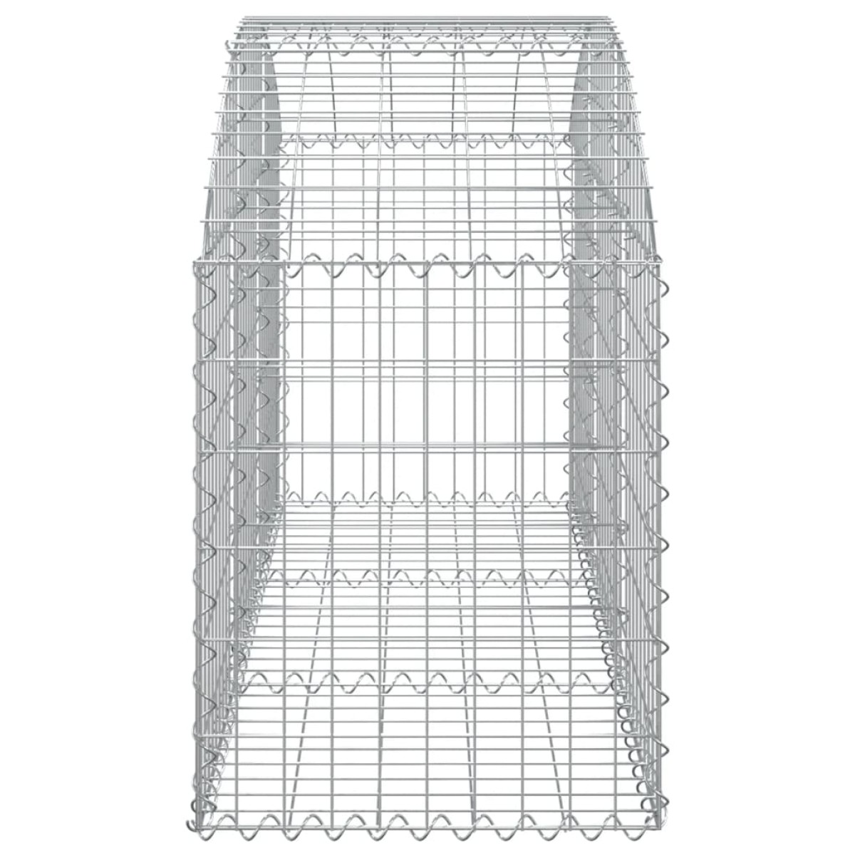 vidaXL Συρματοκιβώτιο Τοξωτό 150x50x60/80εκ. από Γαλβανισμένο Χάλυβα