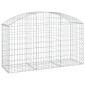 vidaXL Συρματοκιβώτιο Τοξωτό 150x50x80/100εκ. από Γαλβανισμένο Χάλυβα