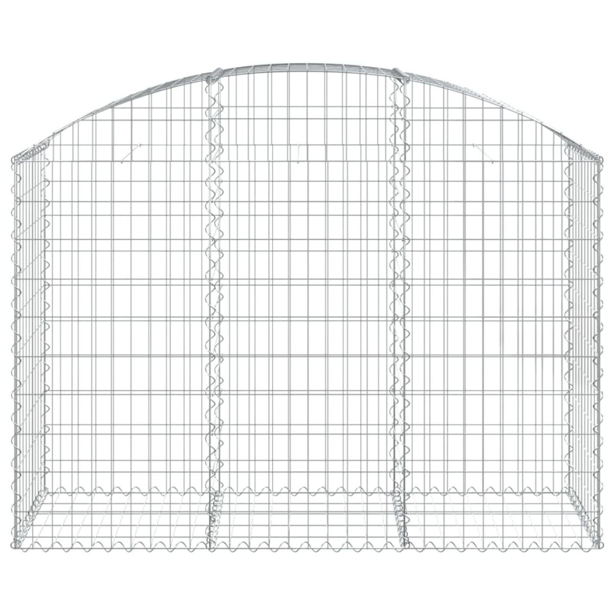 vidaXL Συρματοκιβώτιο Τοξωτό 150x50x100/120εκ. από Γαλβανισμένο Χάλυβα