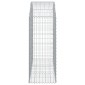 vidaXL Συρματοκιβώτιο Τοξωτό 150x50x120/140εκ. από Γαλβανισμένο Χάλυβα