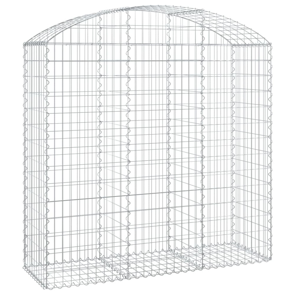 vidaXL Συρματοκιβώτιο Τοξωτό 150x50x140/160εκ. από Γαλβανισμένο Χάλυβα