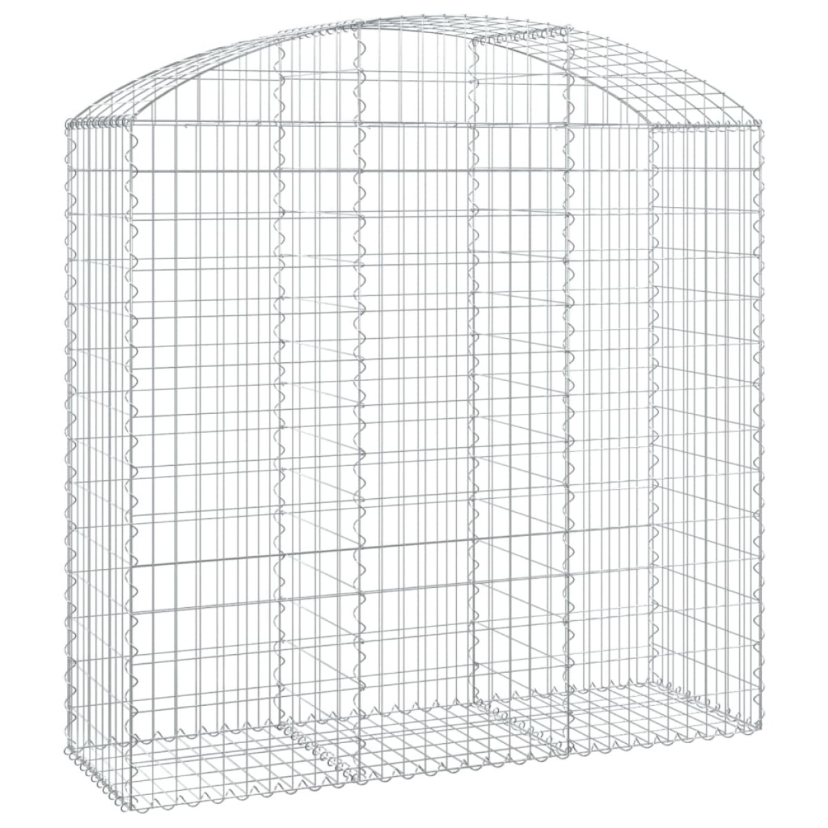 vidaXL Συρματοκιβώτιο Τοξωτό 150x50x140/160εκ. από Γαλβανισμένο Χάλυβα