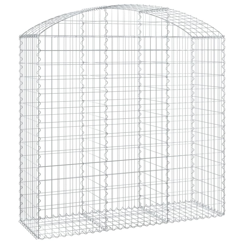 vidaXL Συρματοκιβώτιο Τοξωτό 150x50x140/160εκ. από Γαλβανισμένο Χάλυβα