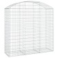 vidaXL Συρματοκιβώτιο Τοξωτό 150x50x140/160εκ. από Γαλβανισμένο Χάλυβα