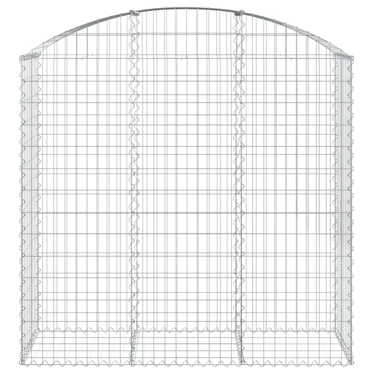vidaXL Συρματοκιβώτιο Τοξωτό 150x50x140/160εκ. από Γαλβανισμένο Χάλυβα