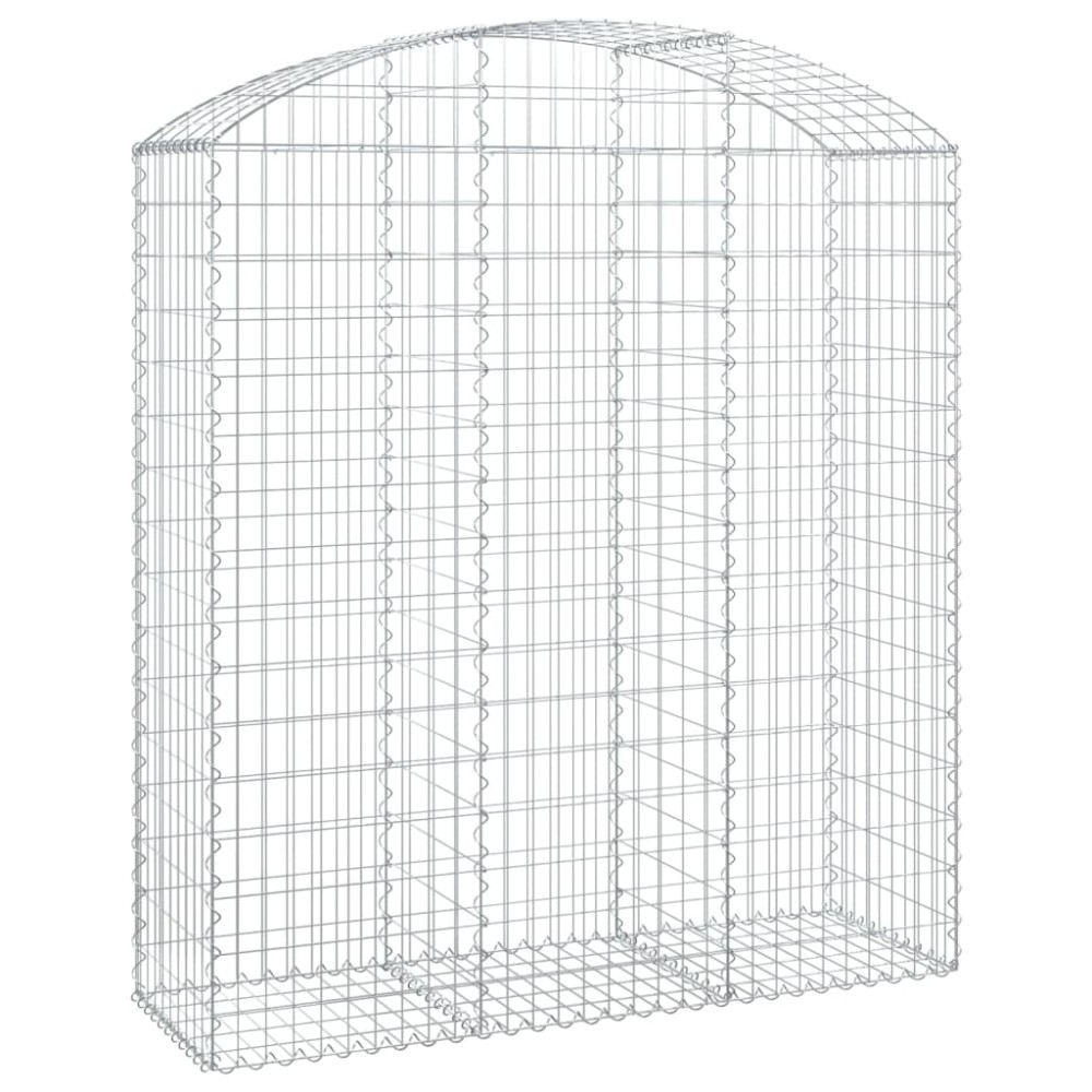 vidaXL Συρματοκιβώτιο Τοξωτό 150x50x160/180εκ. από Γαλβανισμένο Χάλυβα
