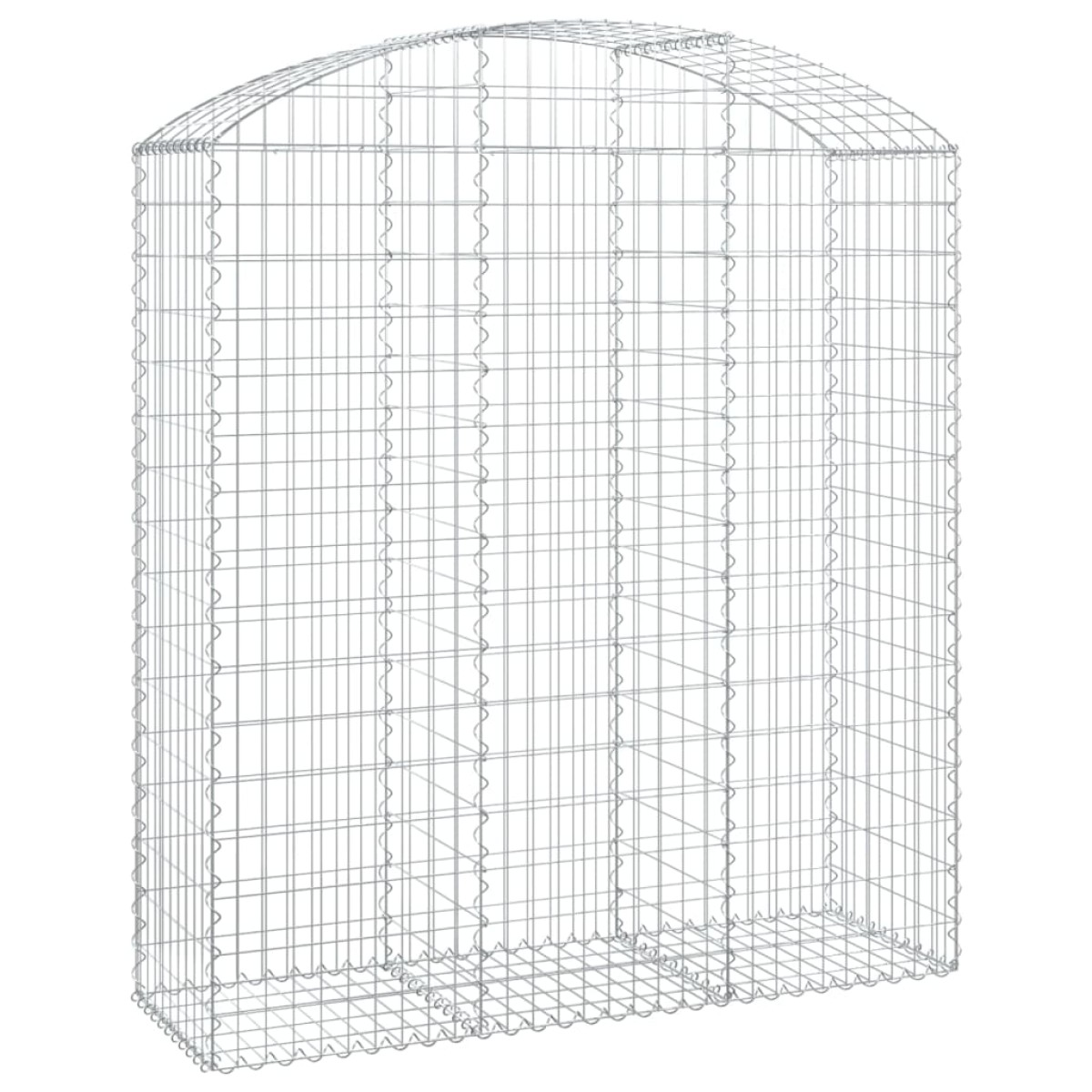 vidaXL Συρματοκιβώτιο Τοξωτό 150x50x160/180εκ. από Γαλβανισμένο Χάλυβα