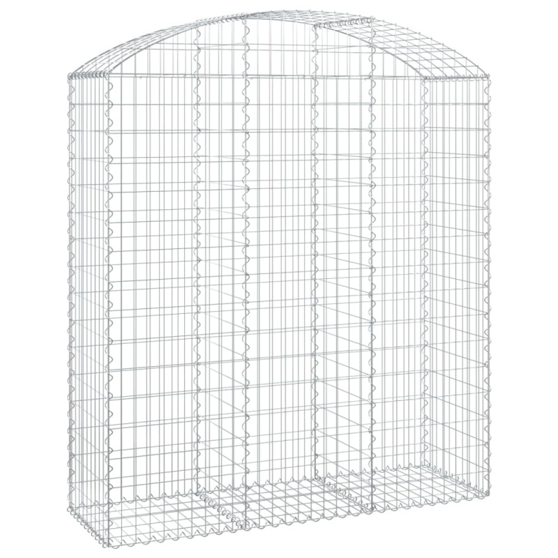 vidaXL Συρματοκιβώτιο Τοξωτό 150x50x160/180εκ. από Γαλβανισμένο Χάλυβα