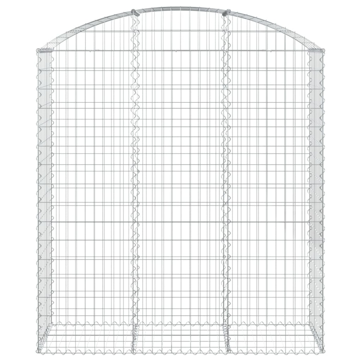 vidaXL Συρματοκιβώτιο Τοξωτό 150x50x160/180εκ. από Γαλβανισμένο Χάλυβα