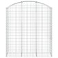 vidaXL Συρματοκιβώτιο Τοξωτό 150x50x160/180εκ. από Γαλβανισμένο Χάλυβα
