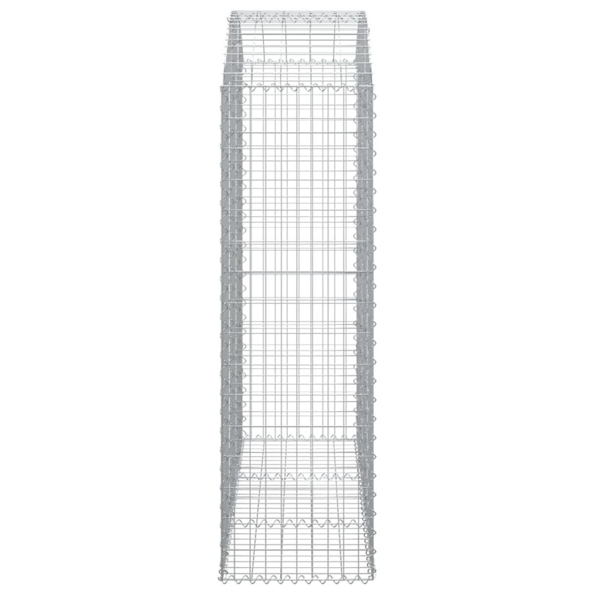 vidaXL Συρματοκιβώτιο Τοξωτό 150x50x160/180εκ. από Γαλβανισμένο Χάλυβα