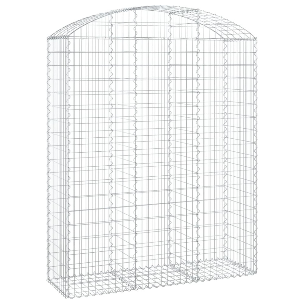 vidaXL Συρματοκιβώτιο Τοξωτό 150x50x180/200εκ. από Γαλβανισμένο Χάλυβα