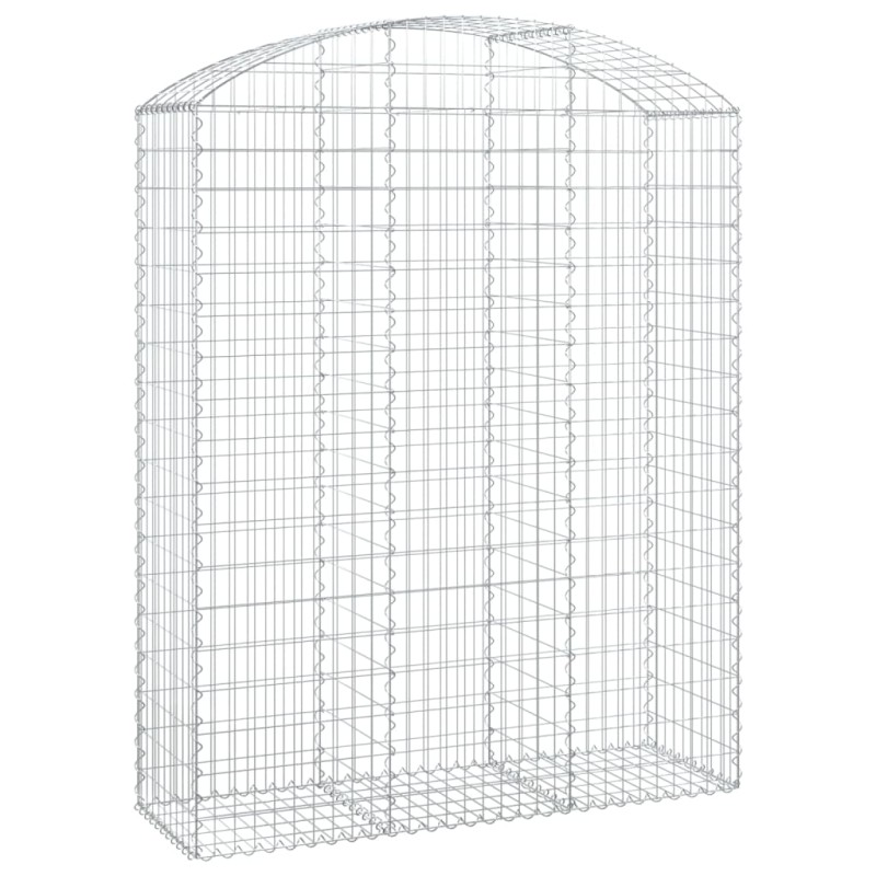 vidaXL Συρματοκιβώτιο Τοξωτό 150x50x180/200εκ. από Γαλβανισμένο Χάλυβα