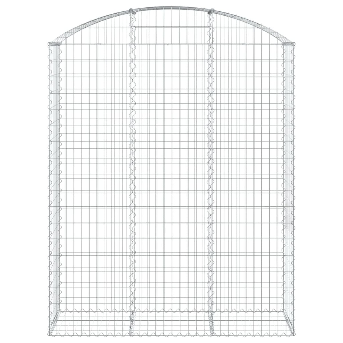 vidaXL Συρματοκιβώτιο Τοξωτό 150x50x180/200εκ. από Γαλβανισμένο Χάλυβα