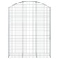 vidaXL Συρματοκιβώτιο Τοξωτό 150x50x180/200εκ. από Γαλβανισμένο Χάλυβα