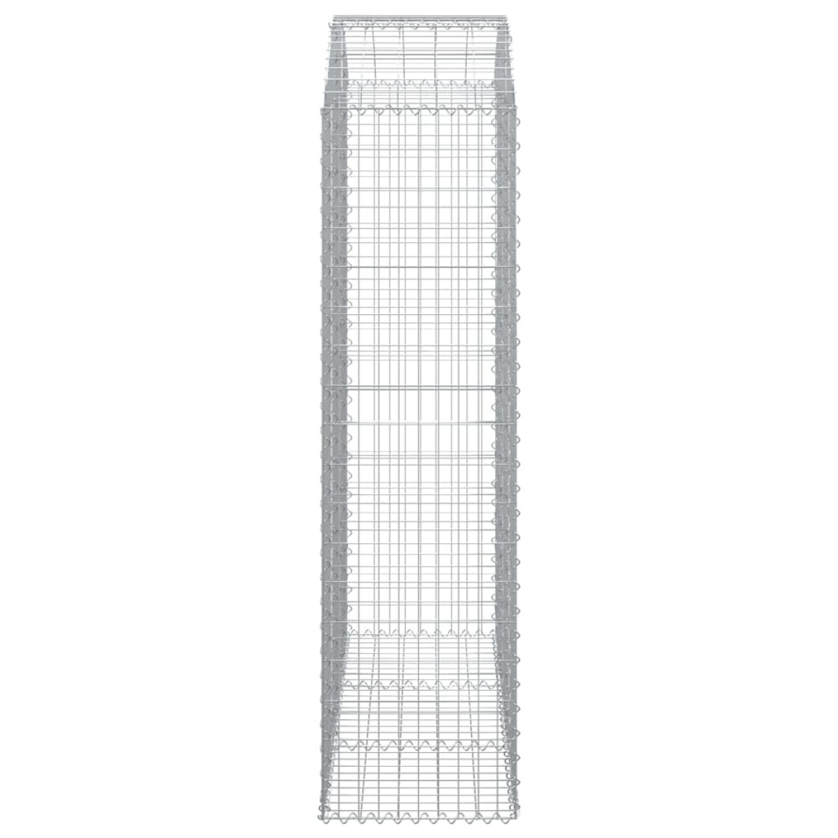 vidaXL Συρματοκιβώτιο Τοξωτό 150x50x180/200εκ. από Γαλβανισμένο Χάλυβα