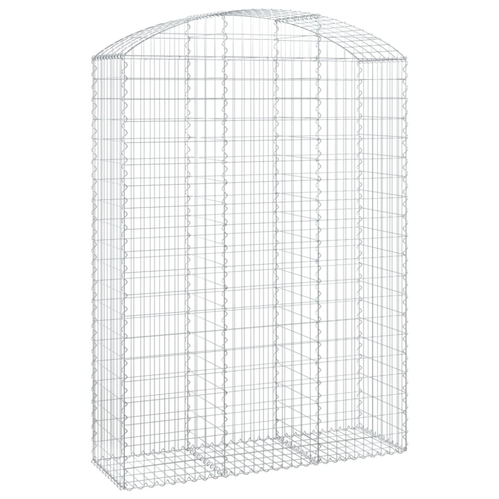 vidaXL Συρματοκιβώτιο Τοξωτό 150x50x200/220εκ. από Γαλβανισμένο Χάλυβα