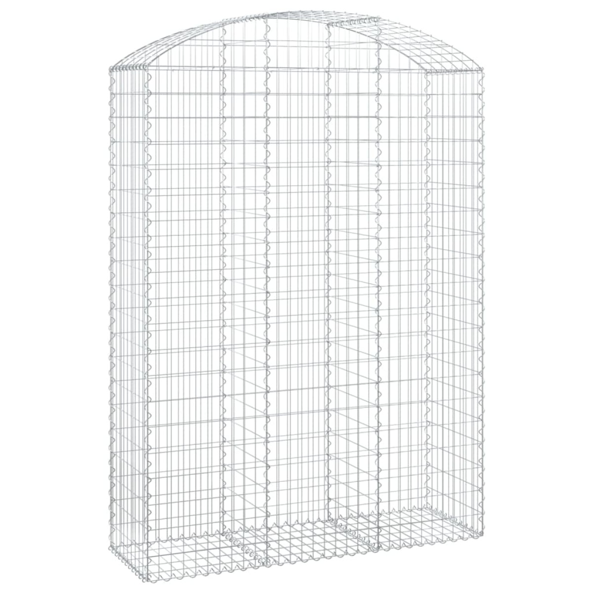 vidaXL Συρματοκιβώτιο Τοξωτό 150x50x200/220εκ. από Γαλβανισμένο Χάλυβα