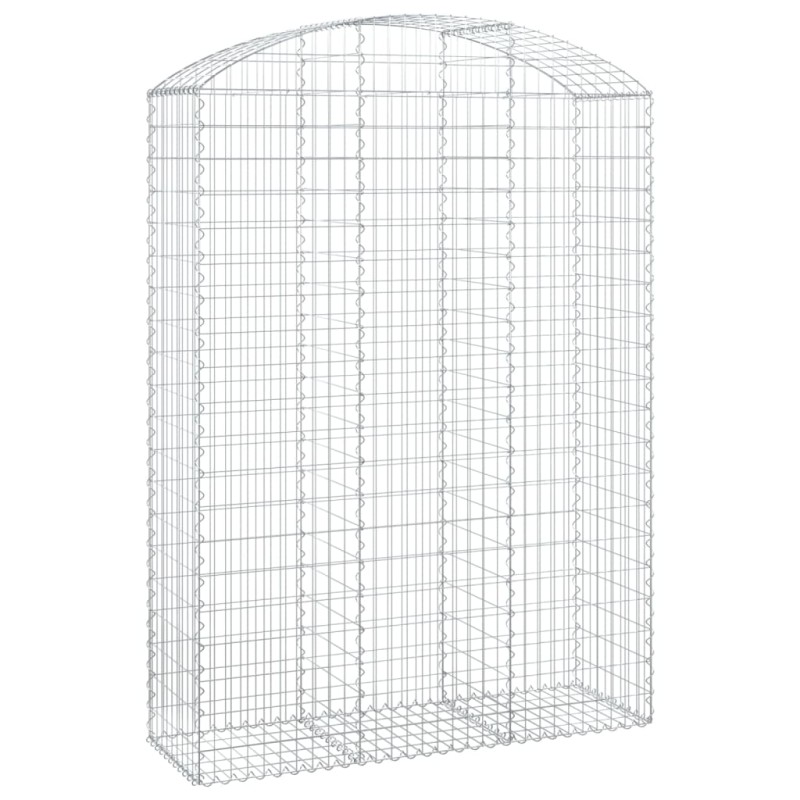 vidaXL Συρματοκιβώτιο Τοξωτό 150x50x200/220εκ. από Γαλβανισμένο Χάλυβα